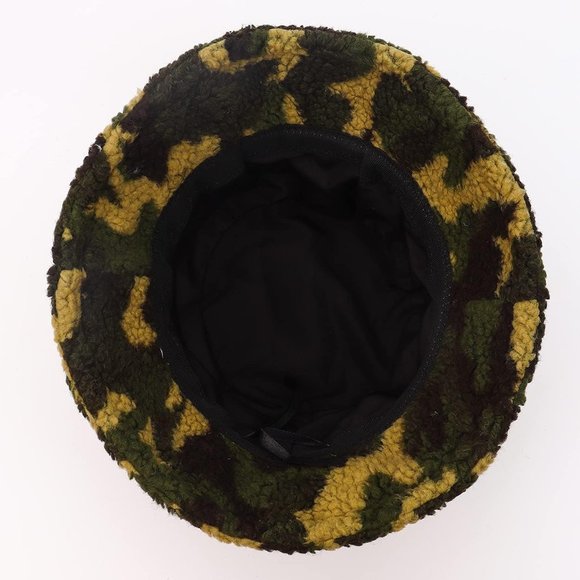 WETMT Women Furry Fur  Winter Warm Plush Fisherman Fluffy Sherpa Bucket Hat